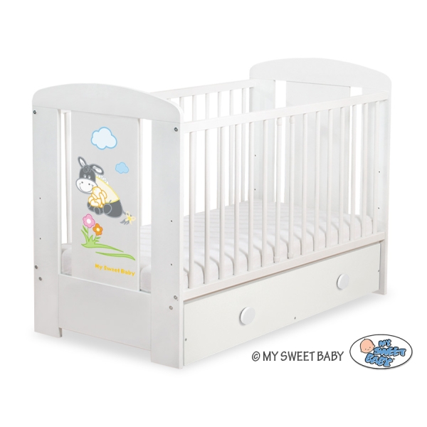 Ledikant + Lade 120x60 cm - Donkey Luca MAXI Ezel Luca