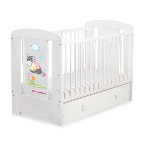 Ledikant + Lade 120x60 cm - Donkey Luca MAXI Ezel Luca