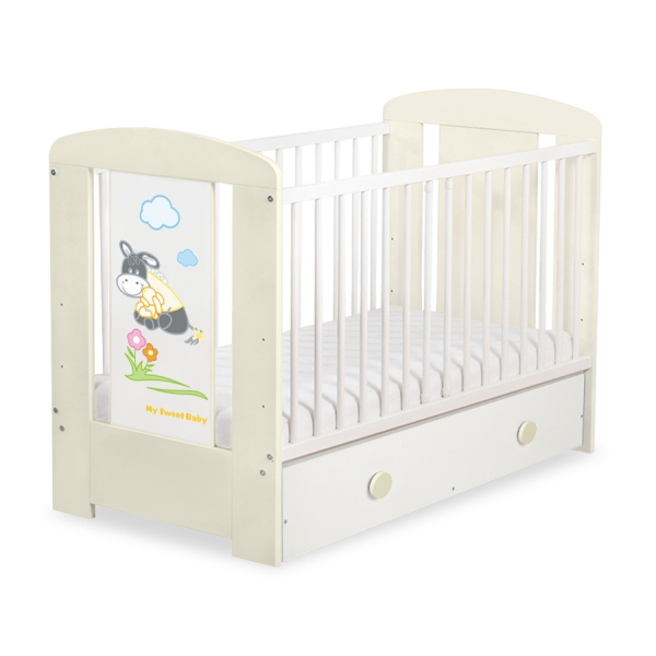 Ledikant + Lade 120x60 cm - Donkey Luca MAXI Ezel Luca
