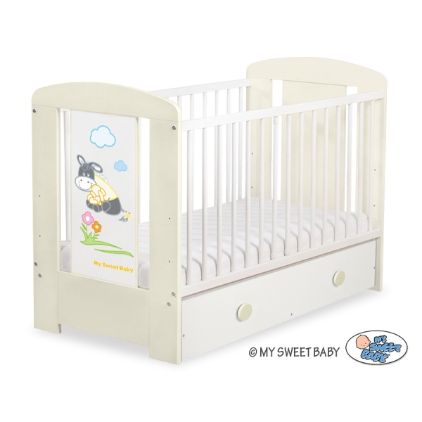 Ledikant + Lade 120x60 cm - Donkey Luca MAXI Ezel Luca