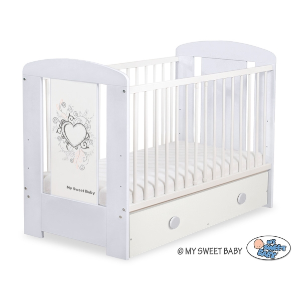 Ledikant  met Lade 120x60 cm - Chic MAXI