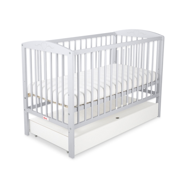Ledikant met Lade 120x60 cm - Harten STANDARD