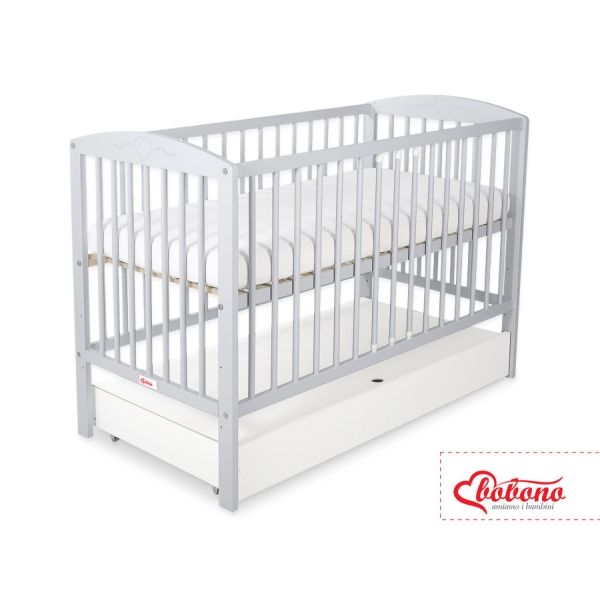 Ledikant met Lade 120x60 cm - Harten STANDARD