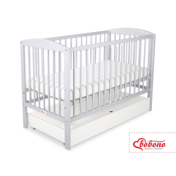 Ledikant met Lade 120x60 cm - Harten STANDARD