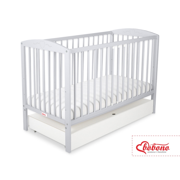 Ledikant met Lade 120x60 cm - Harten STANDARD