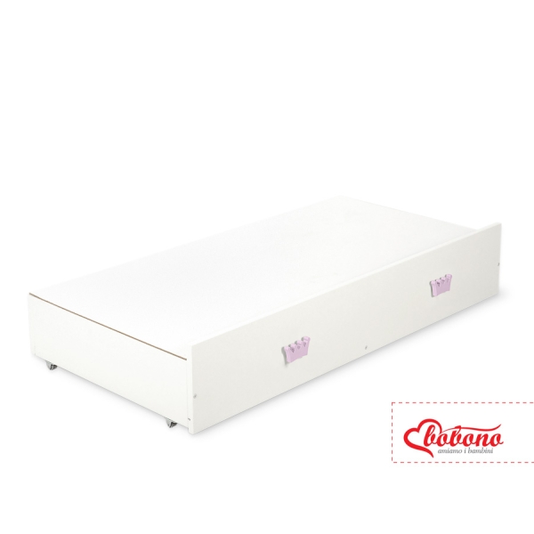 Ledikant met Lade 120x60 cm - Kroontjes -   MAXI