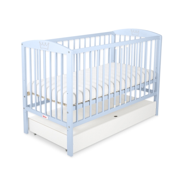 Ledikant met Lade 120x60 cm - Kroontjes -   STANDARD