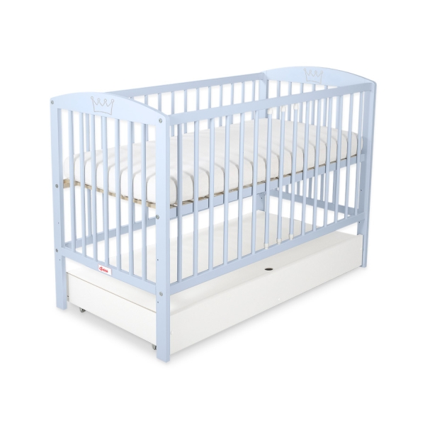 Ledikant met Lade 120x60 cm - Kroontjes -   STANDARD