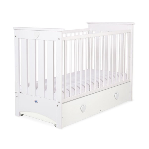 Ledikant met Lade 120x60 cm - Lorenzo III MAXI Wit