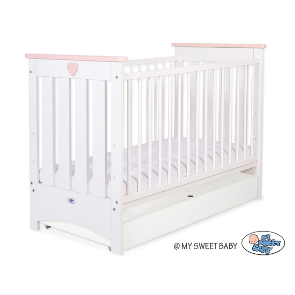 Ledikant met Lade 120x60 cm - Lorenzo STANDARD Wit
