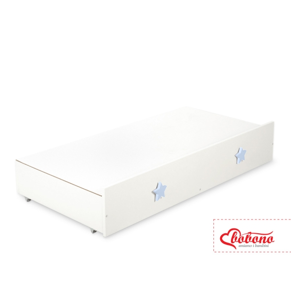 Ledikant met Lade 120x60 cm - Sterren MAXI Wit Sterren