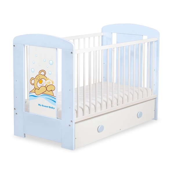 Ledikant met Lade Bear Barnaba  120x60 cm MAXI Teddy Bear Branaba