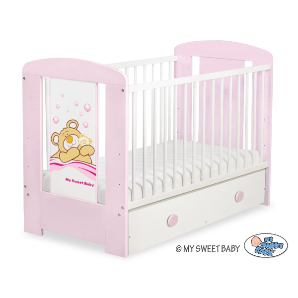 Ledikant met Lade Bear Barnaba  120x60 cm MAXI Teddy Bear Branaba