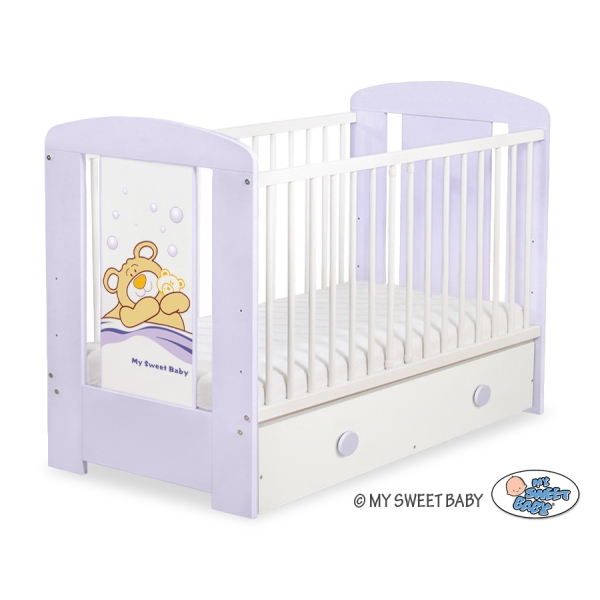 Ledikant met Lade Bear Barnaba  120x60 cm MAXI Teddy Bear Branaba