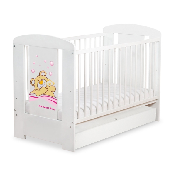 Ledikant met Lade Bear Barnaba  120x60 cm STANDARD Teddy Bear Branaba
