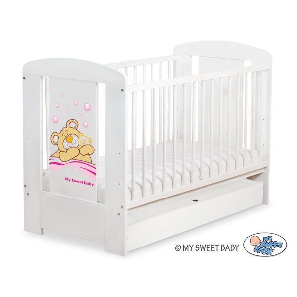 Ledikant met Lade Bear Barnaba  120x60 cm STANDARD Teddy Bear Branaba