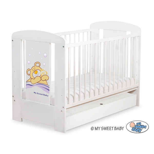 Ledikant met Lade Bear Barnaba  120x60 cm STANDARD Teddy Bear Branaba