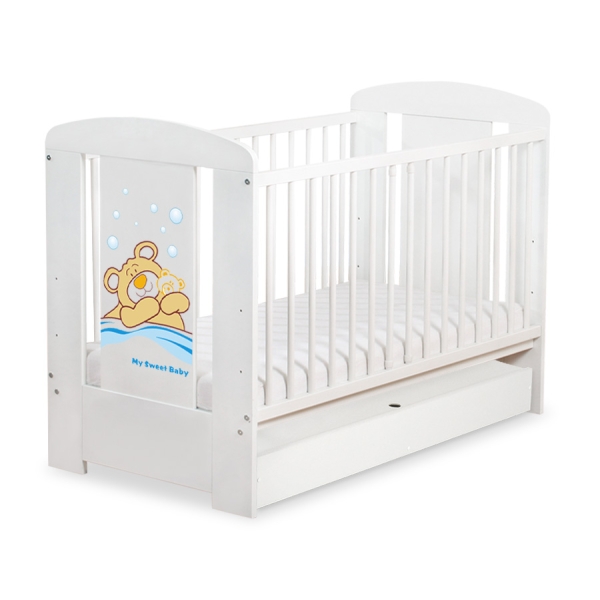 Ledikant met Lade Bear Barnaba  120x60 cm STANDARD Teddy Bear Branaba