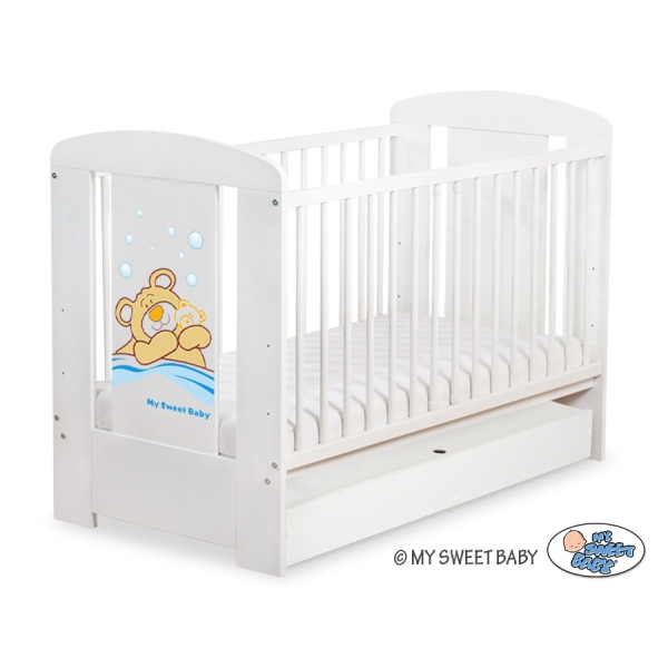 Ledikant met Lade Bear Barnaba  120x60 cm STANDARD Teddy Bear Branaba