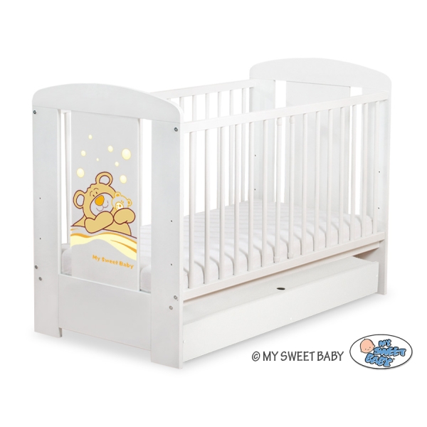 Ledikant met Lade Bear Barnaba  120x60 cm STANDARD Teddy Bear Branaba