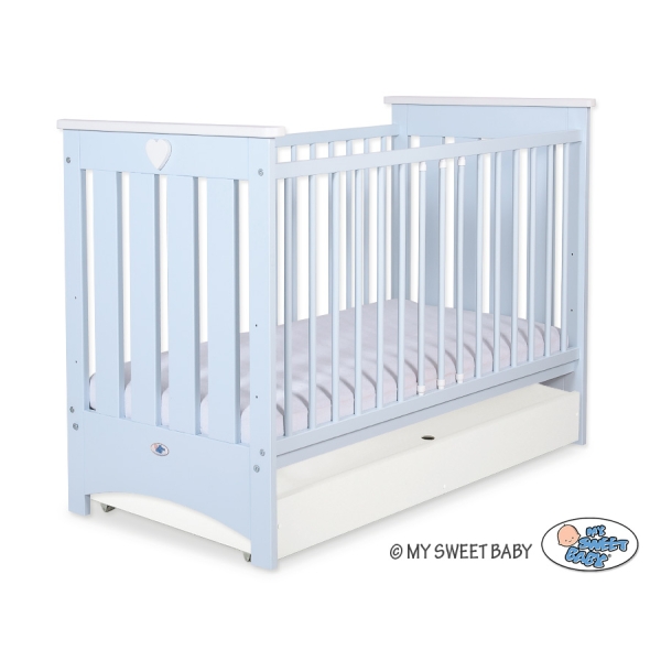 Ledikant met Lade Blauw Lorenzo STANDARD