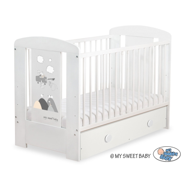 Ledikant met Lade Happy balloons 120x60 cm MAXI