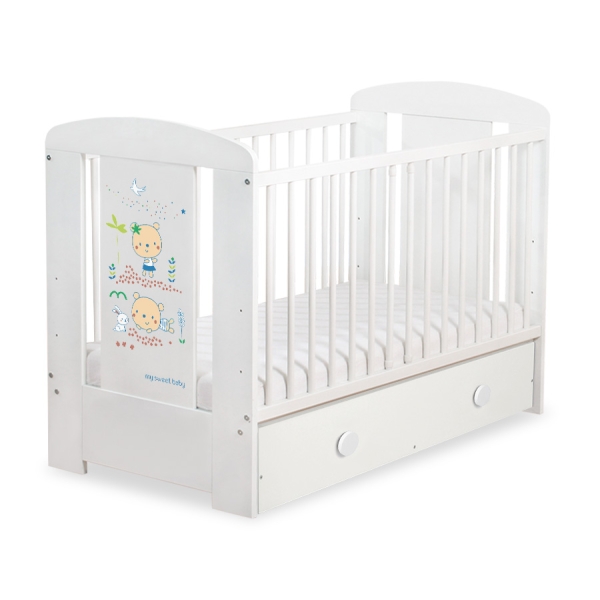 Ledikant met Lade Happy balloons 120x60 cm MAXI
