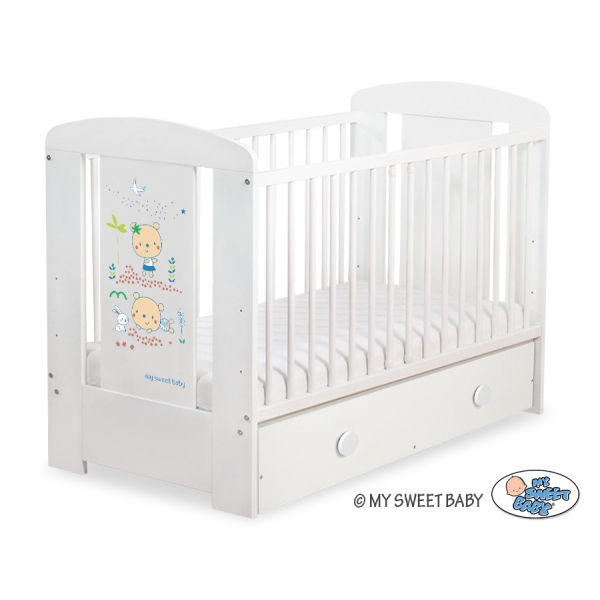 Ledikant met Lade Happy balloons 120x60 cm MAXI