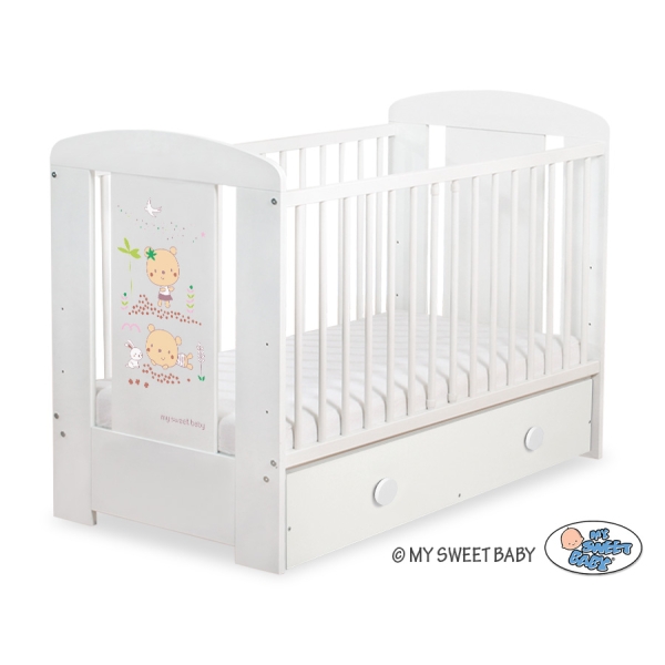 Ledikant met Lade Happy balloons 120x60 cm MAXI