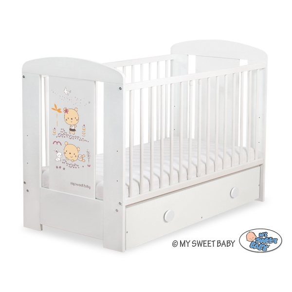Ledikant met Lade Happy balloons 120x60 cm MAXI
