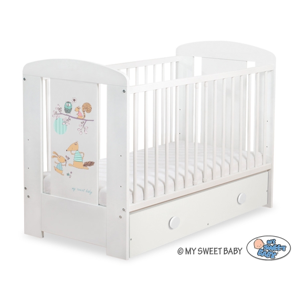 Ledikant met Lade Happy balloons 120x60 cm MAXI