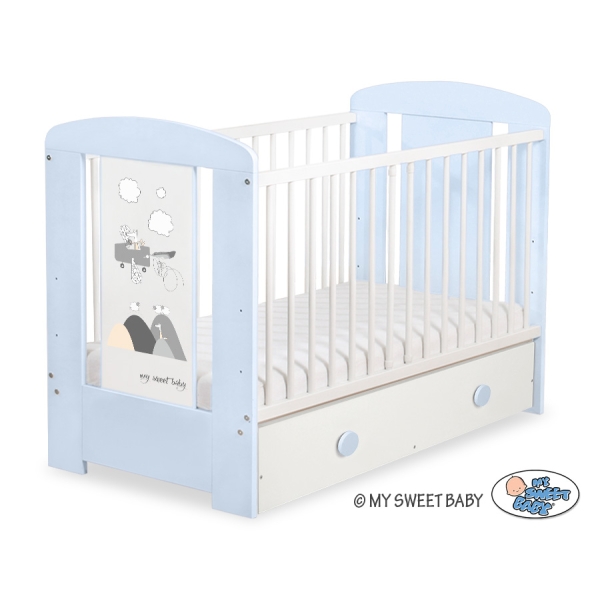 Ledikant met Lade Happy balloons 120x60 cm MAXI
