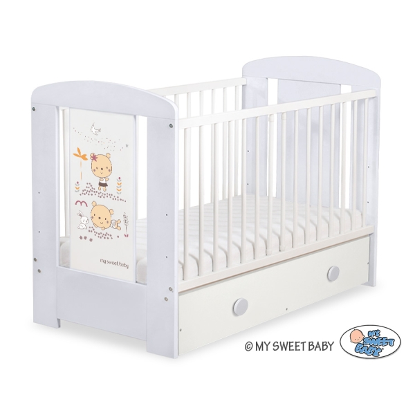 Ledikant met Lade Happy balloons 120x60 cm MAXI