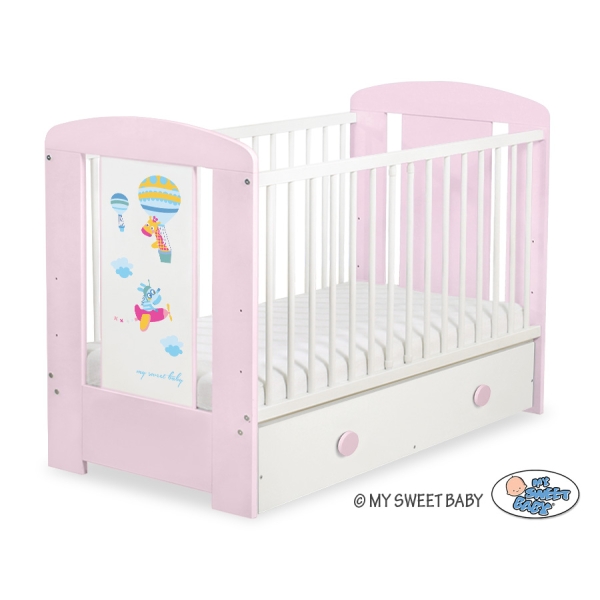 Ledikant met Lade Happy balloons 120x60 cm MAXI