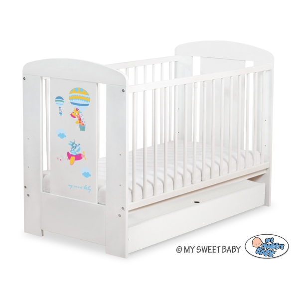 Ledikant met Lade Happy balloons 120x60 cm STANDARD
