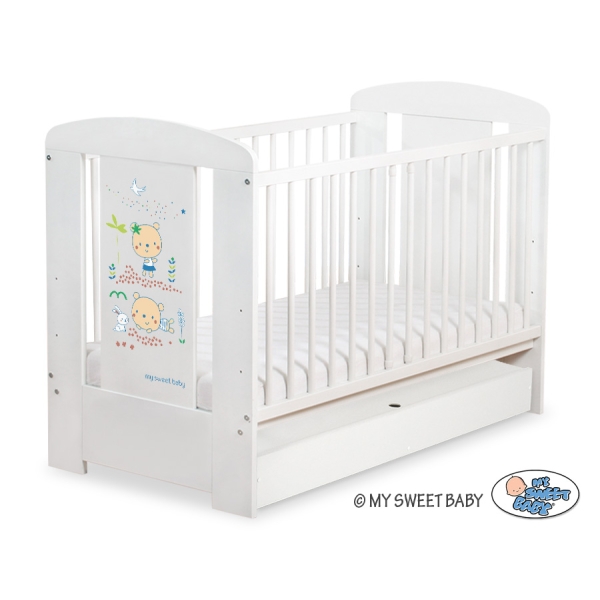 Ledikant met Lade Happy balloons 120x60 cm STANDARD