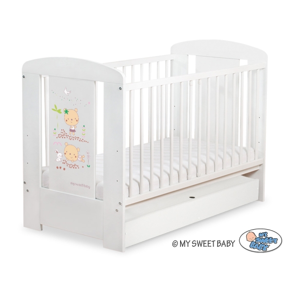 Ledikant met Lade Happy balloons 120x60 cm STANDARD