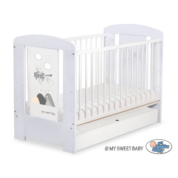 Ledikant met Lade Happy balloons 120x60 cm STANDARD