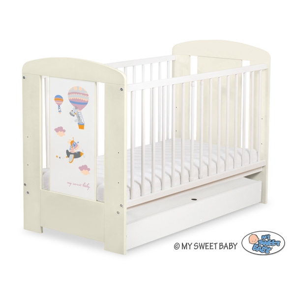Ledikant met Lade Happy balloons 120x60 cm STANDARD