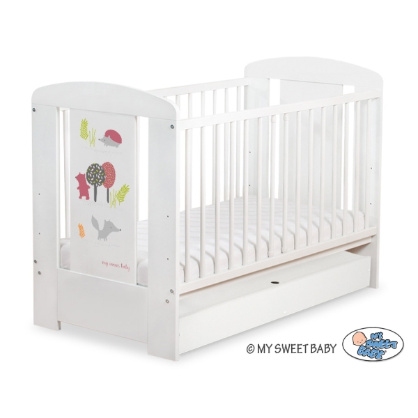Ledikant met Lade Happy balloons 120x60 cm STANDARD Woud