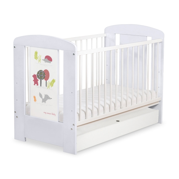 Ledikant met Lade Happy balloons 120x60 cm STANDARD Woud