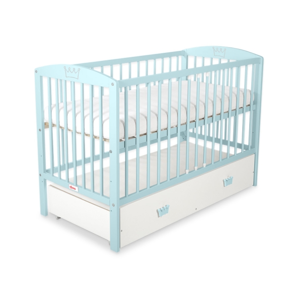 Ledikant met Lade voor Baby  120x60cm Matras Wielen   MAXI