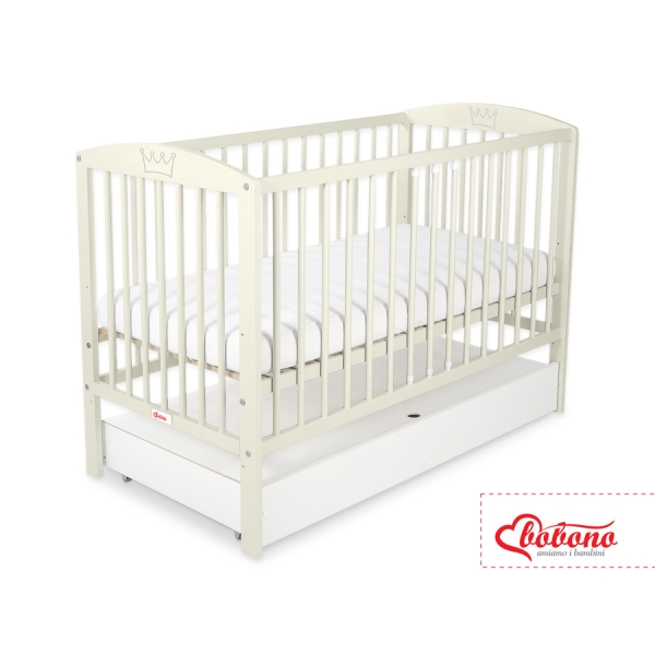 Ledikant met Lade voor Baby  120x60cm Matras Wielen   STANDARD