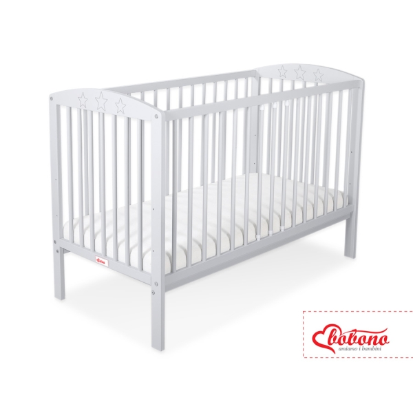 Ledikant Sterren 120x60cm Grijs Sterren