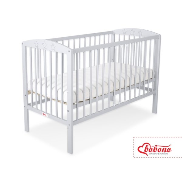 Ledikant Sterren 120x60cm Grijs Sterren