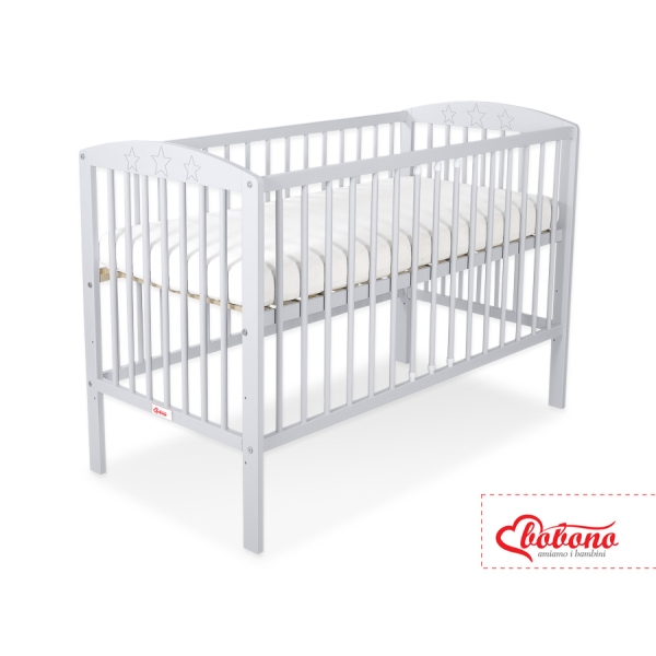 Ledikant Sterren 120x60cm Grijs Sterren