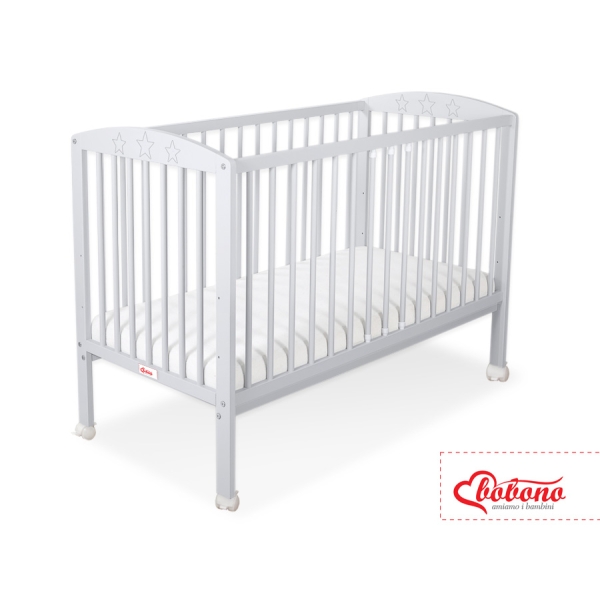 Ledikant Sterren 120x60cm Grijs Sterren