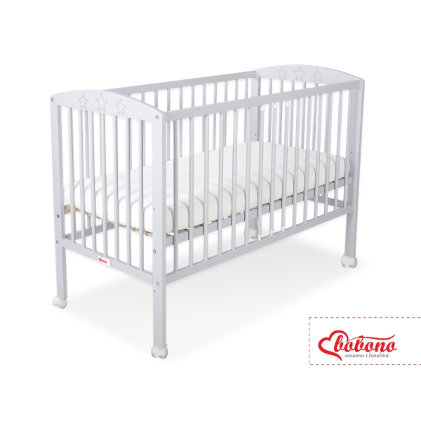 Ledikant Sterren 120x60cm Grijs Sterren