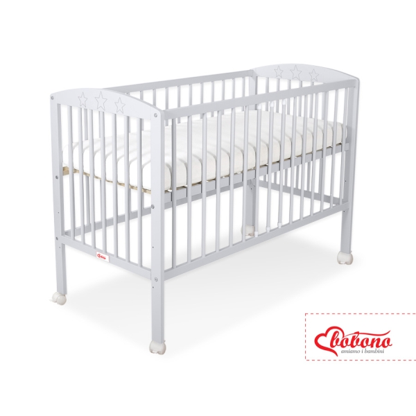 Ledikant Sterren 120x60cm Grijs Sterren