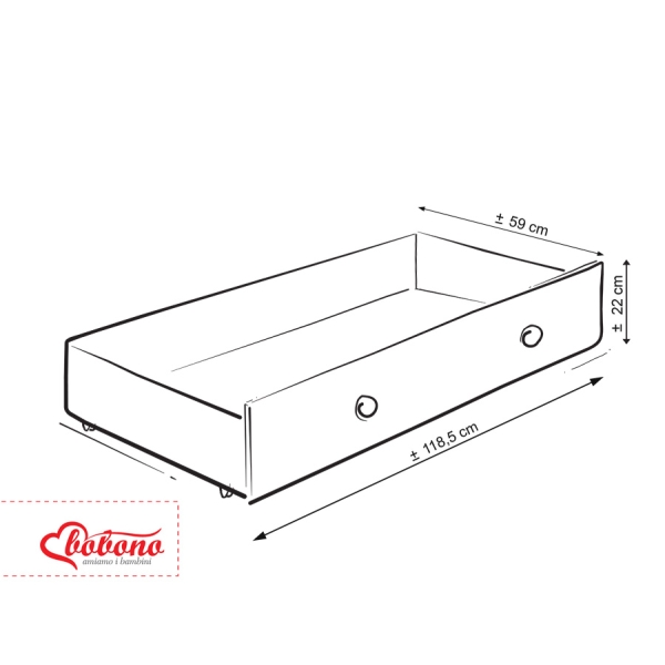 Ledikant Sterren met Lade 120x60cm MAXI Sterren